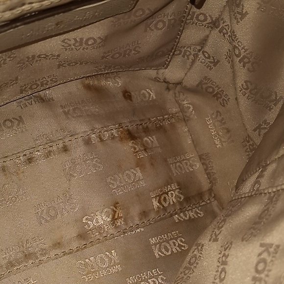 MICHAEL Kors Tina Studded Satchel gray 2 styles Handbag or Shoulder Bag - Picture 13 of 16